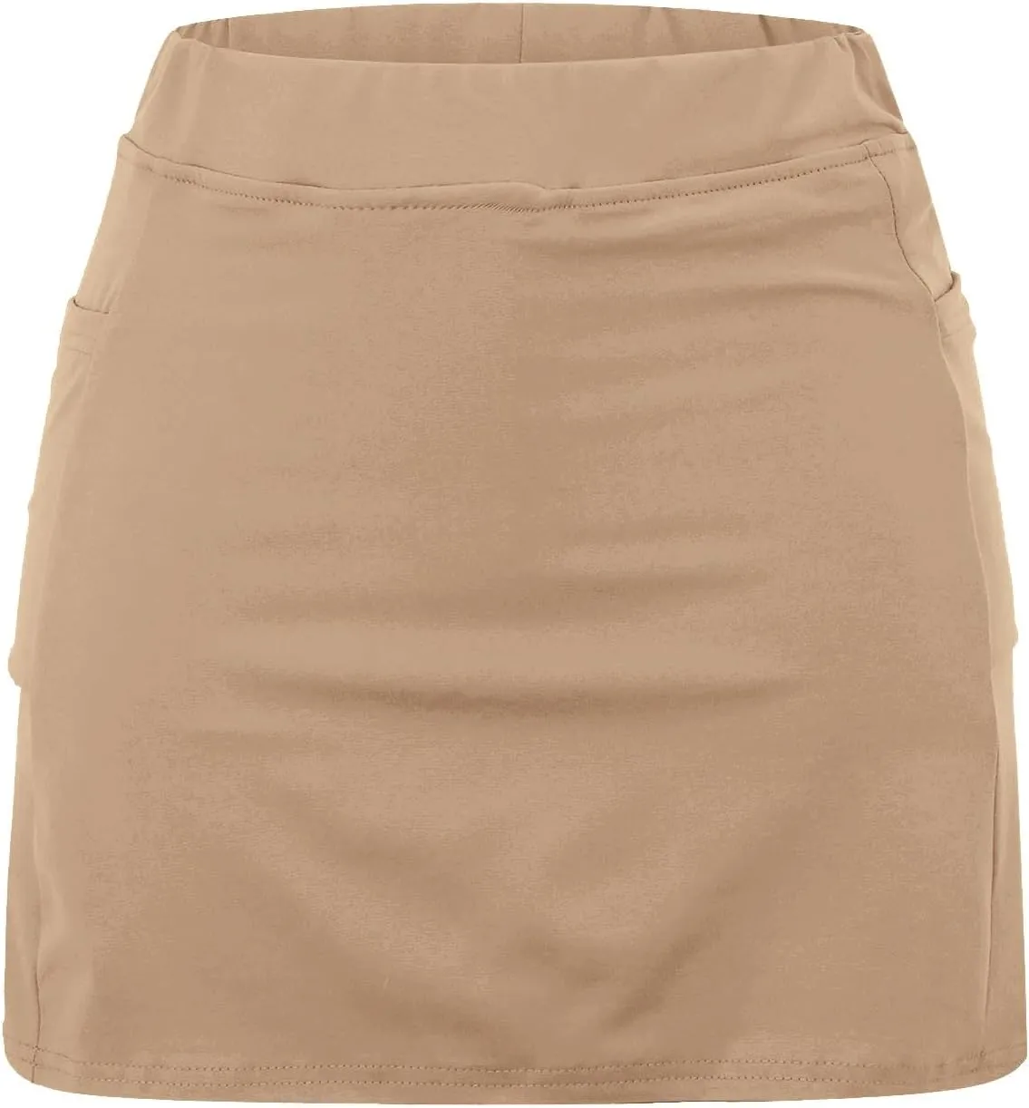 aihihe Skirts for Women Slit Trendy Summer Knee Length Modest Skorts for Women Knee Length Black Mini Skirt Women with Shorts