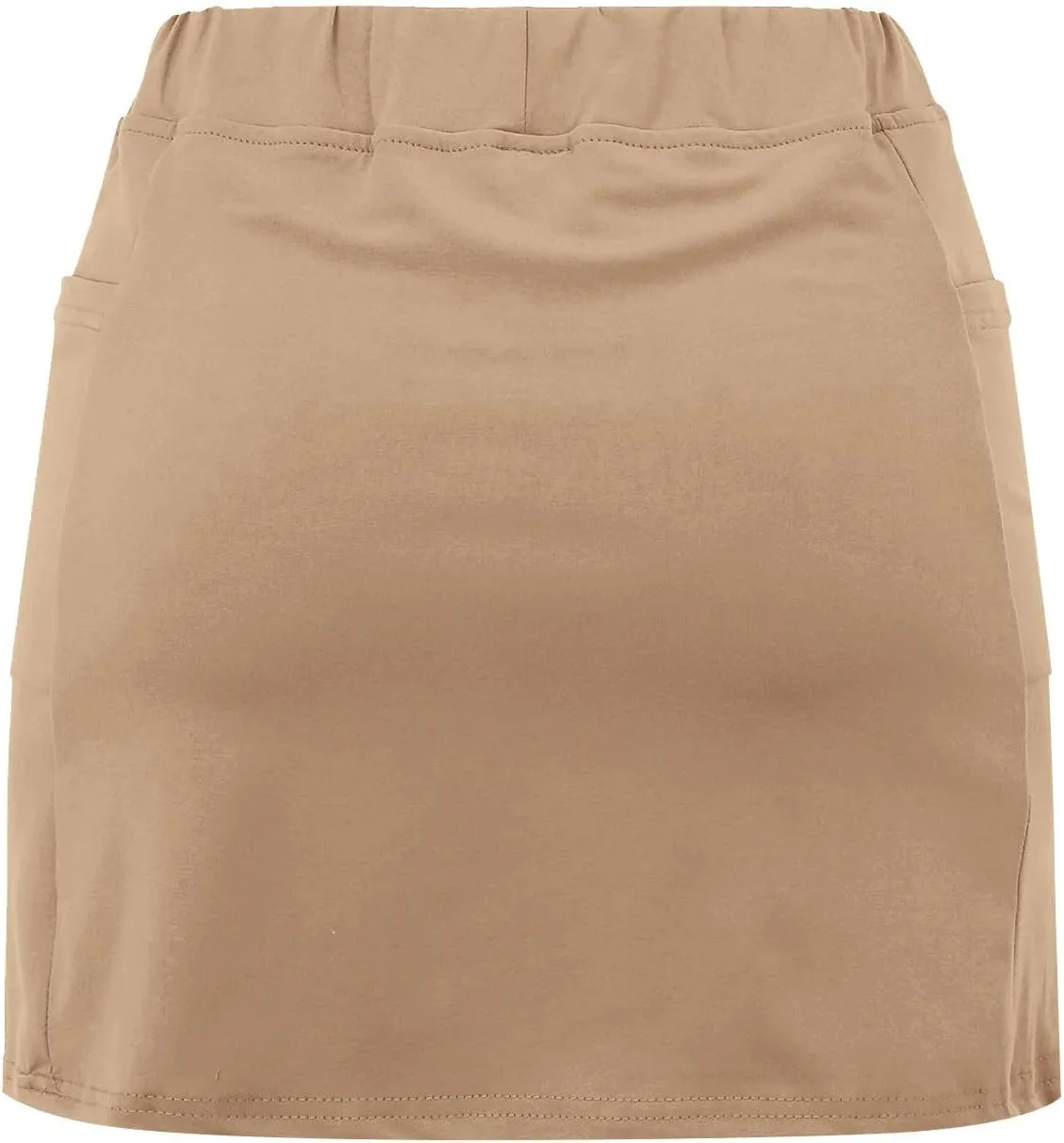 aihihe Skirts for Women Slit Trendy Summer Knee Length Modest Skorts for Women Knee Length Black Mini Skirt Women with Shorts