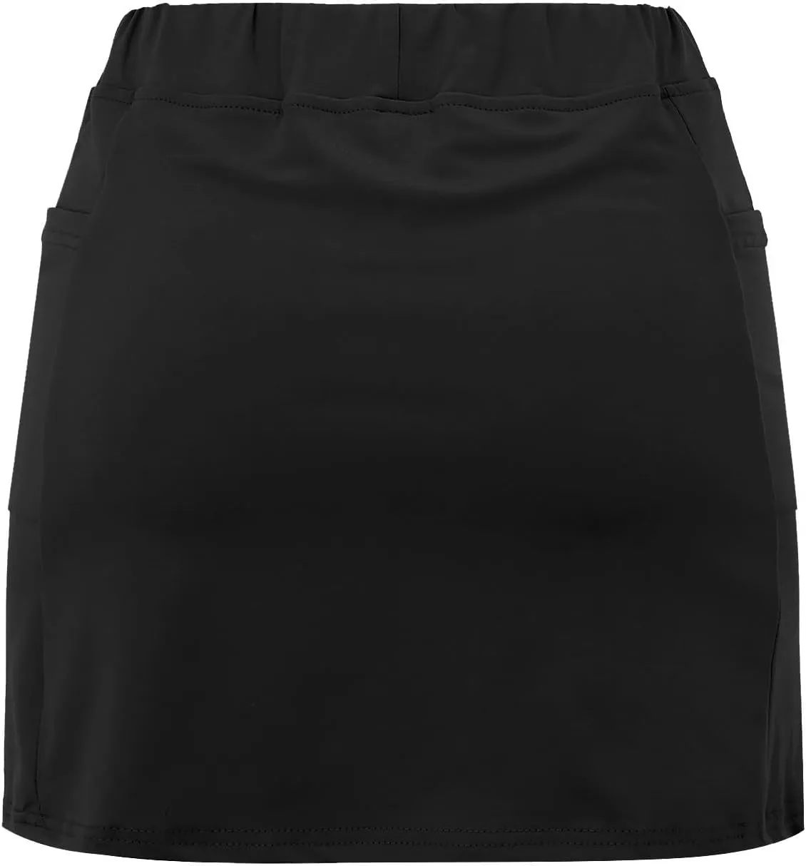 aihihe Skirts for Women Slit Trendy Summer Knee Length Modest Skorts for Women Knee Length Black Mini Skirt Women with Shorts