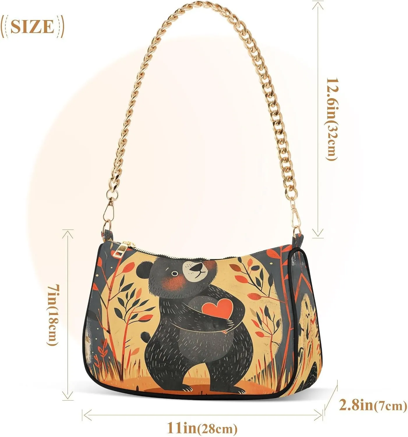 Angry Cat with Canary on Head Hand Bags for Women, Crossbody Bags