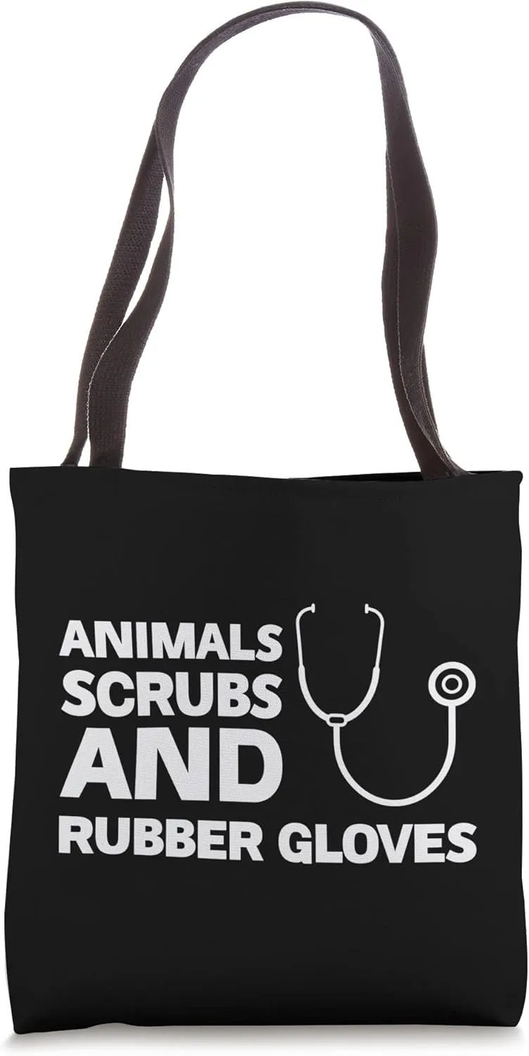 animals scrubs and gloves Animal doctor Tote Bag