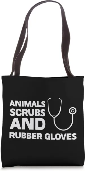animals scrubs and gloves Animal doctor Tote Bag