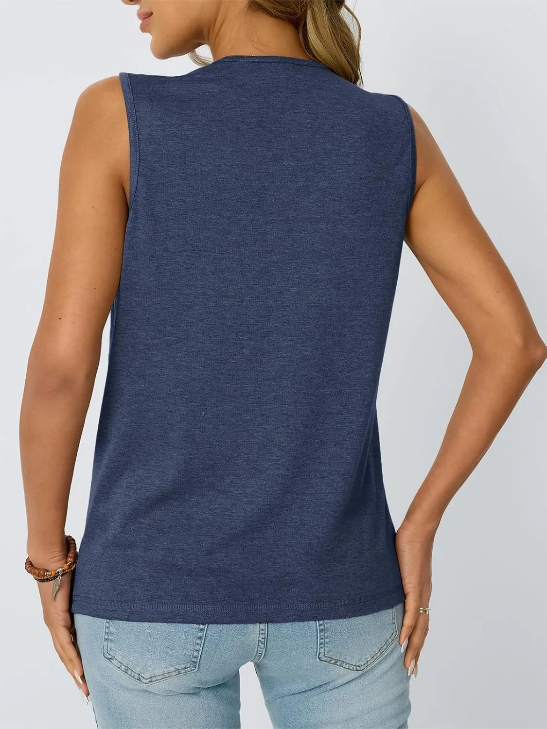 AUTOMET V Neck Tank Tops Womens Casual Sleeveless Flowy Vacation Summer Shirts