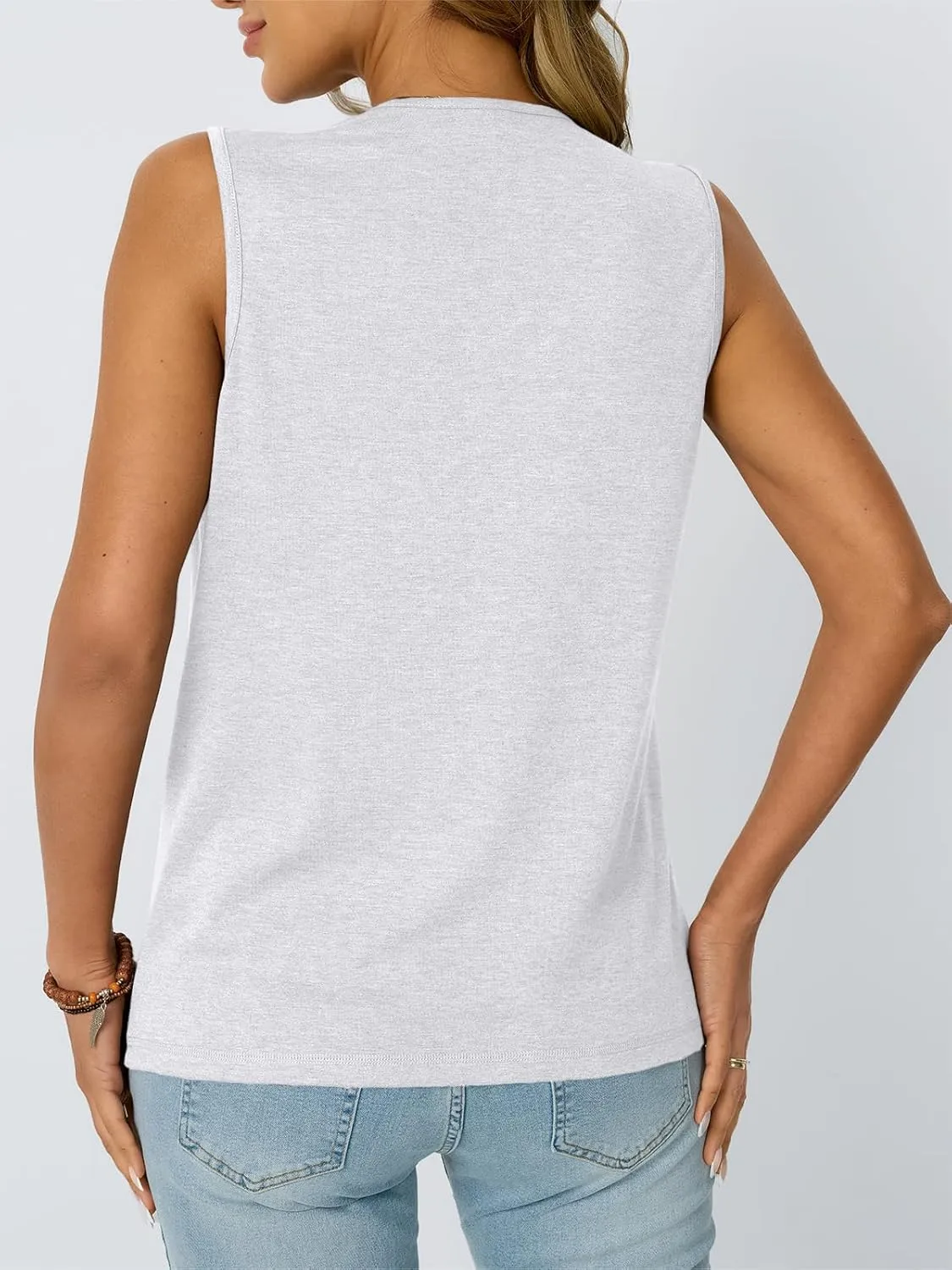 AUTOMET V Neck Tank Tops Womens Casual Sleeveless Flowy Vacation Summer Shirts