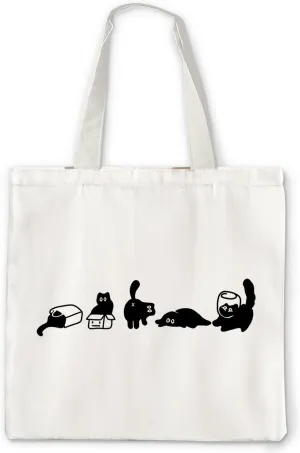Black Cat Tote Bag, Black Cat Gifts Canvas Tote Bag for Women, Cat Gifts for Women Cat Lovers, Cat Mom Gifts, Cat Lady Gifts, Cat Tote Bag, Grocery Bags Reusable Shopping Bags