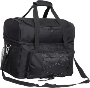 Bowling Tote 2 Ball Bowling Bag Practical Case with Handle Padded Ball Holder Organizer for Outdoor Activities, Gym Training