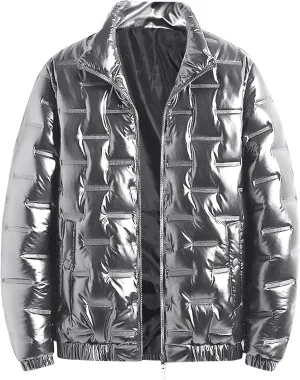Bubble Coat Men Puffer Winter Thickened Coat Cotton Padded Jacket Fashion Autumn And Winter Short Windproof Cotton Jacket