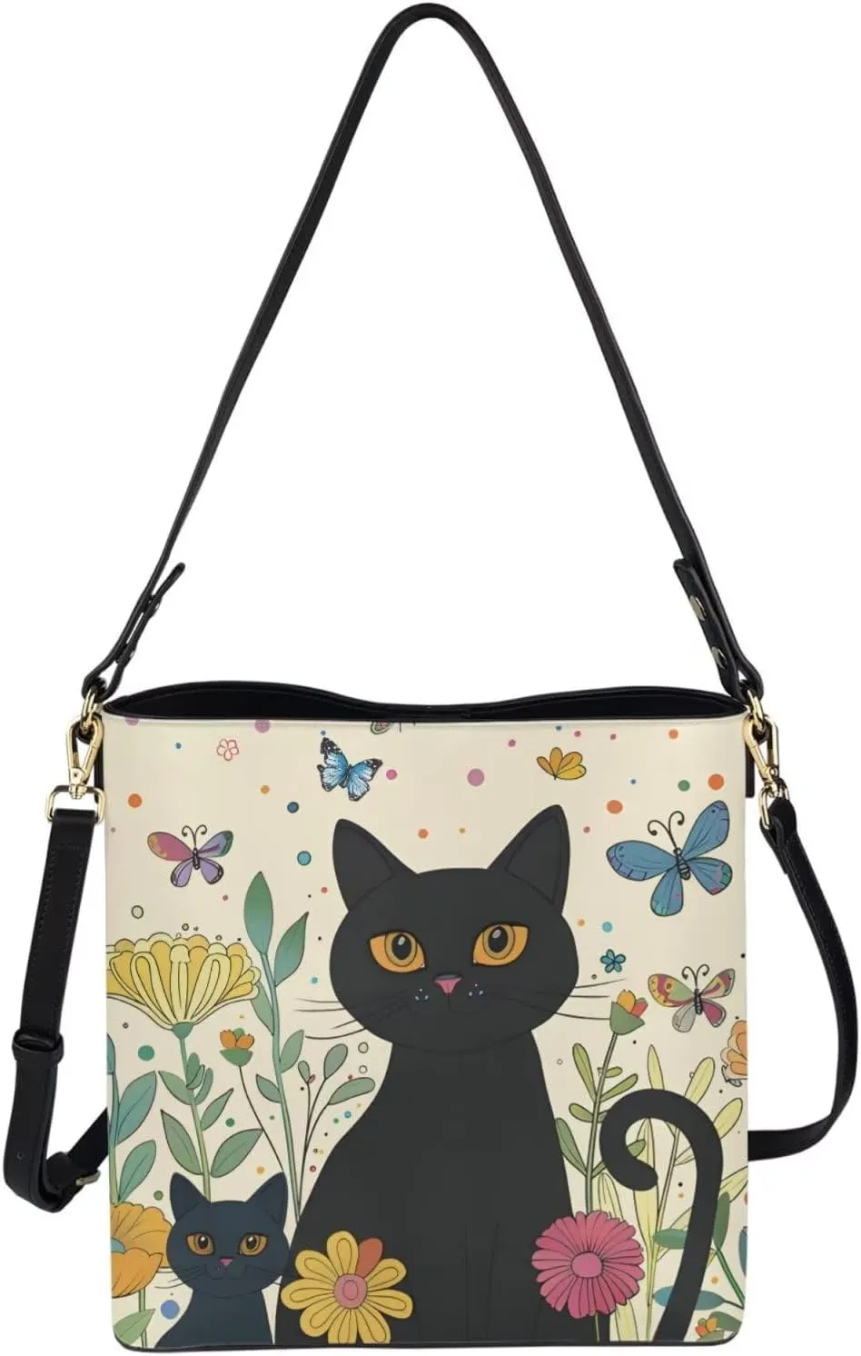 Bucket Bag Carton Practical Bucket Bags Reusable Handbag Shoulder Bag for Shopping Work