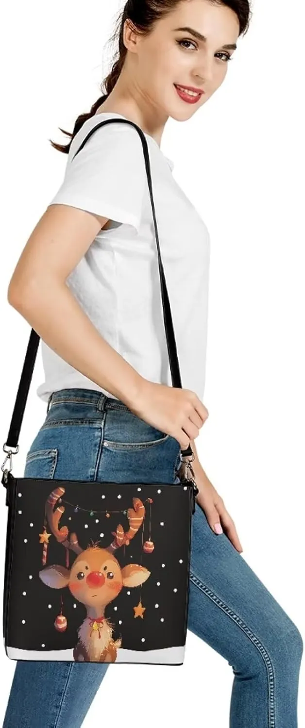 Bucket Bag Carton Practical Bucket Bags Reusable Handbag Shoulder Bag for Shopping Work