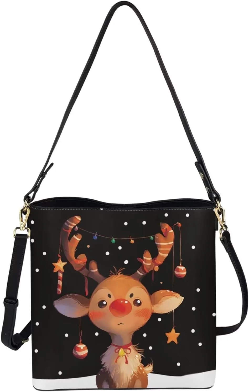 Bucket Bag Carton Practical Bucket Bags Reusable Handbag Shoulder Bag for Shopping Work