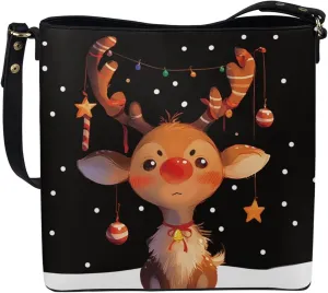 Bucket Bag Carton Practical Bucket Bags Reusable Handbag Shoulder Bag for Shopping Work