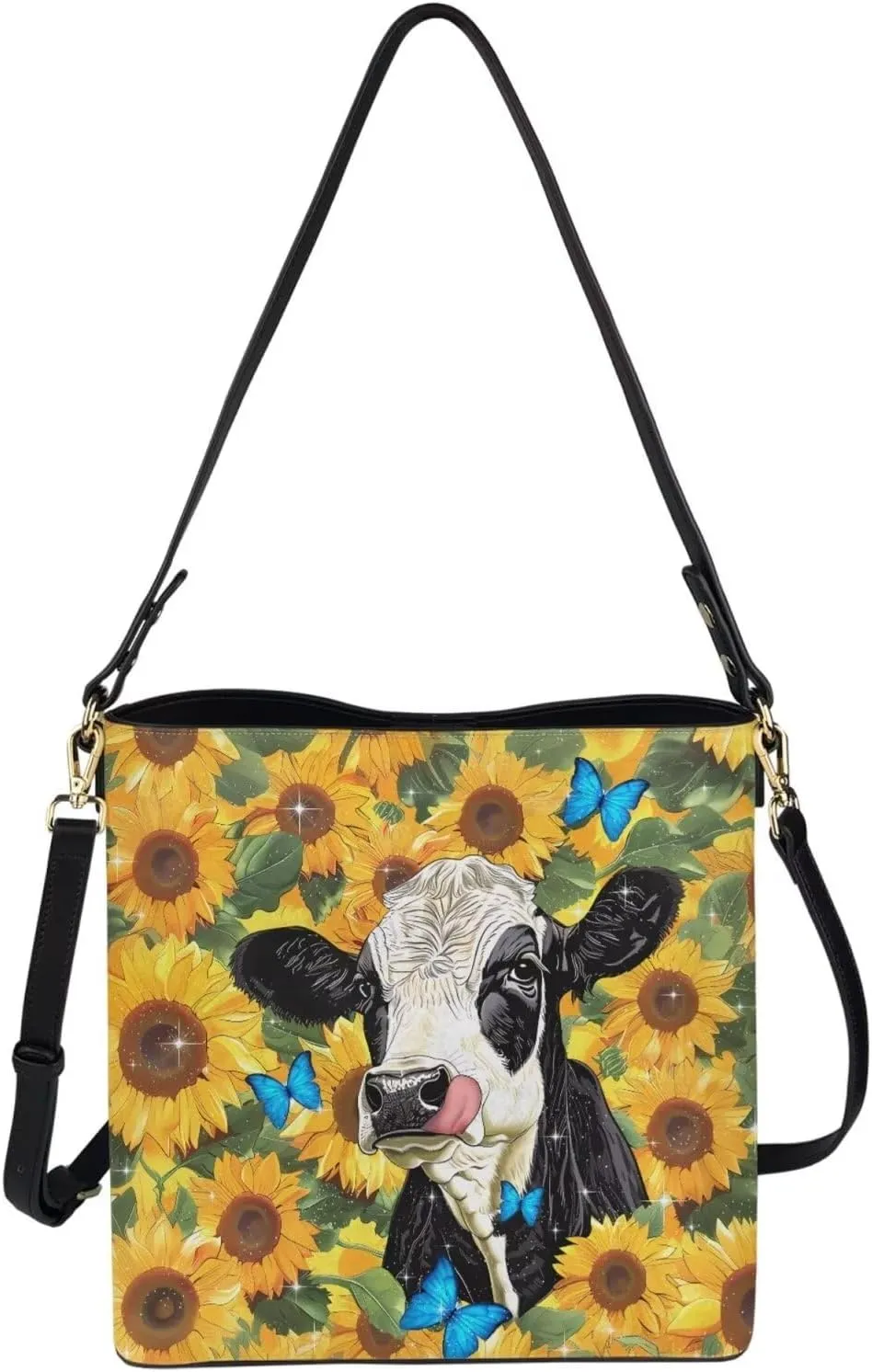 Bucket Bag Carton Practical Bucket Bags Reusable Handbag Shoulder Bag for Shopping Work