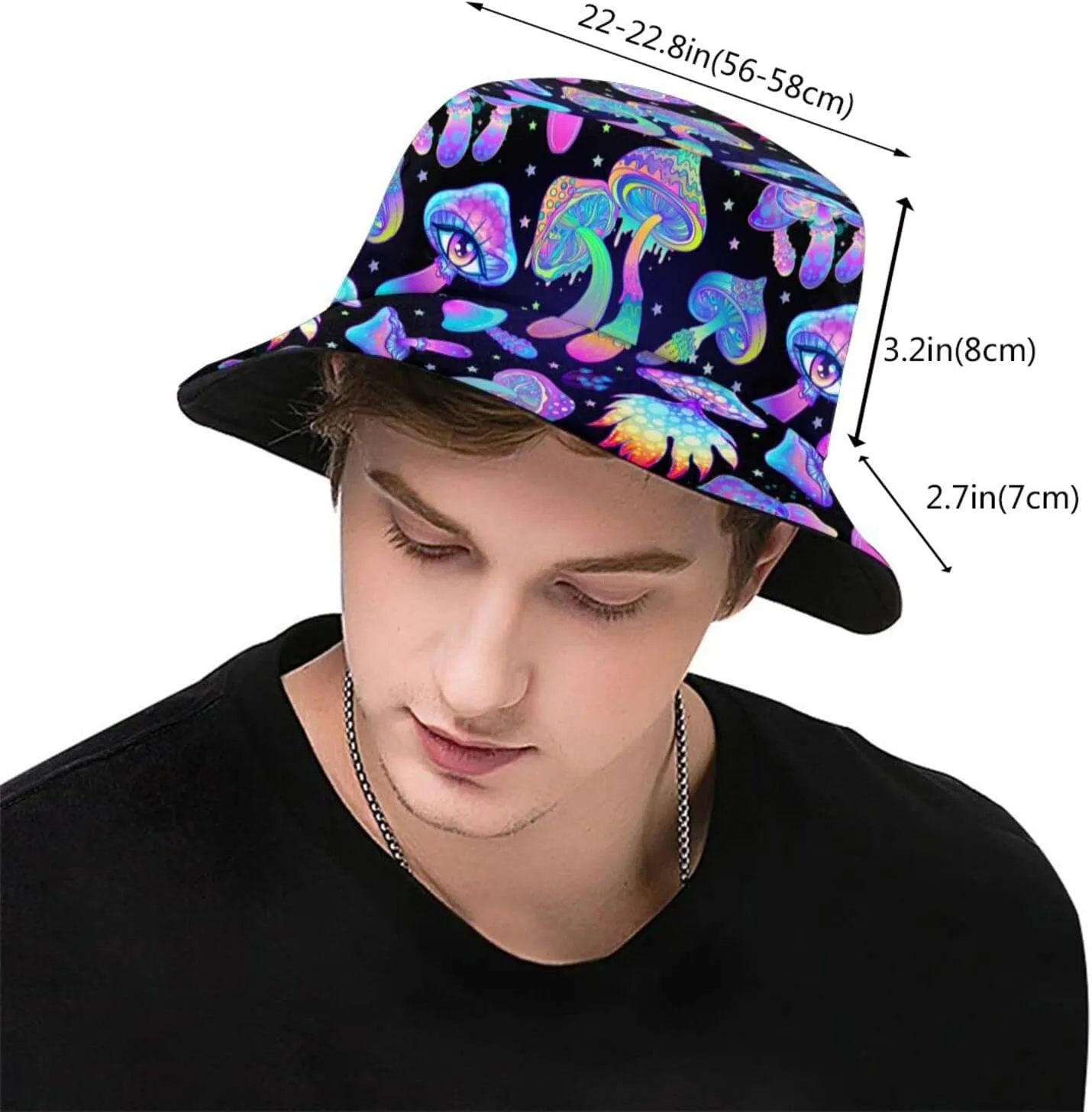 Bucket Hat Summer Beach Fisherman Cap Packable Sun Hats