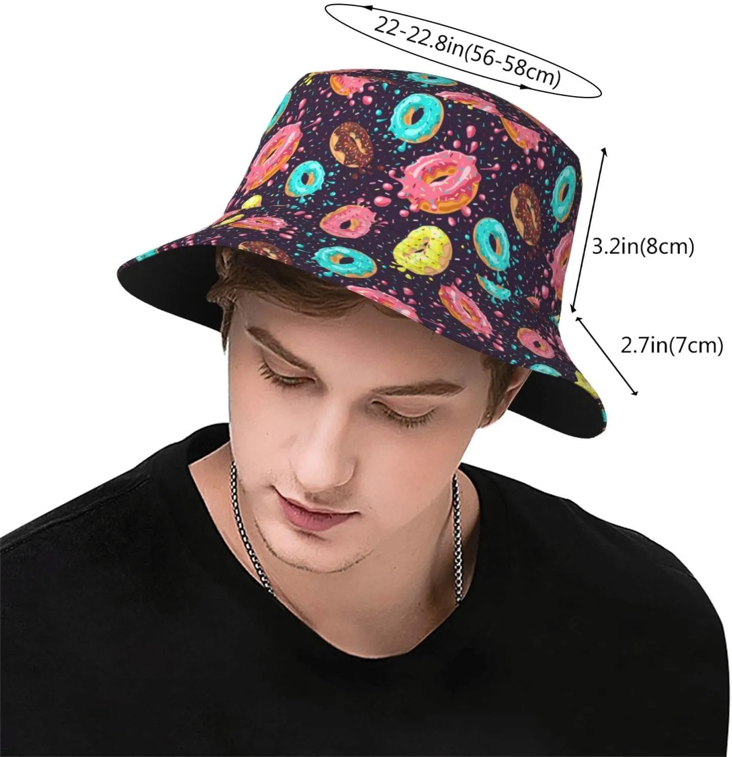 Bucket Hat Summer Beach Fisherman Cap Packable Sun Hats