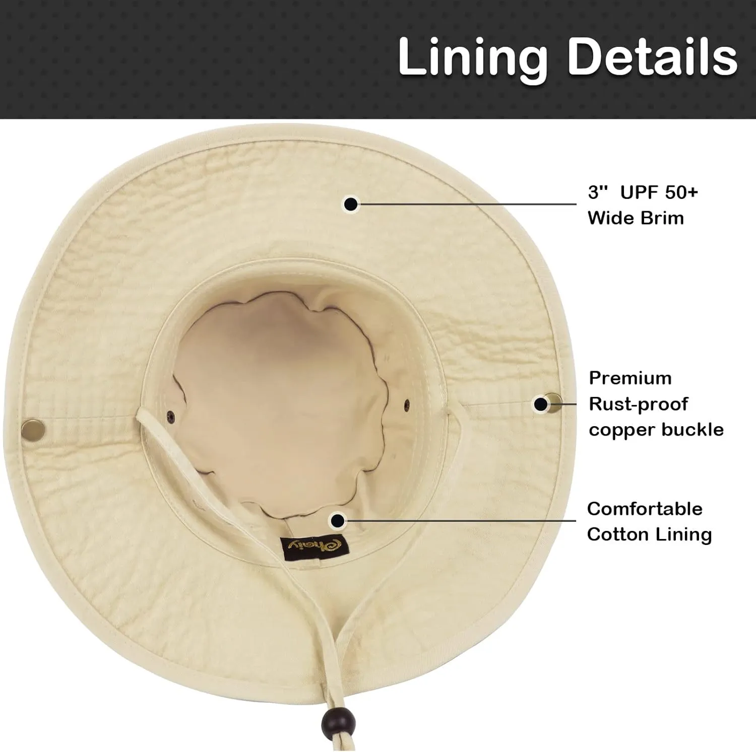 Bucket Hat Wide Brim UV Protection Sun Hat Boonie Hats Fishing Hiking Safari Outdoor Hats for Men and Women