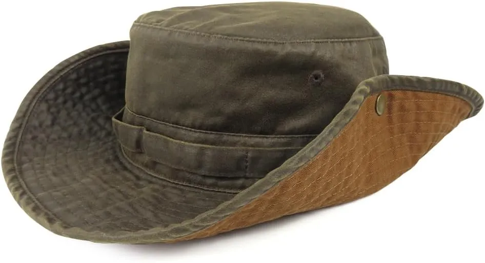 Bucket Hat Wide Brim UV Protection Sun Hat Boonie Hats Fishing Hiking Safari Outdoor Hats for Men and Women