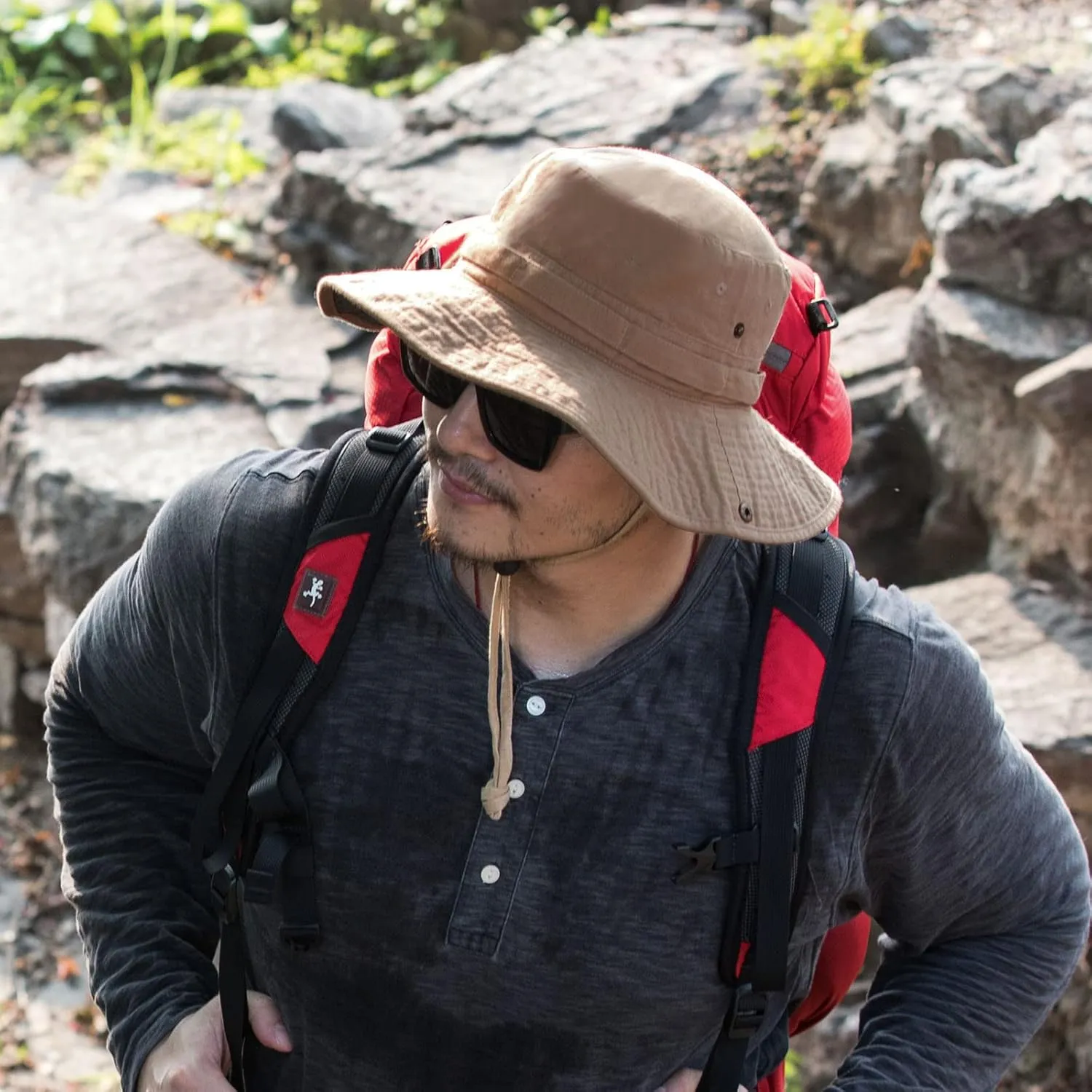 Bucket Hat Wide Brim UV Protection Sun Hat Boonie Hats Fishing Hiking Safari Outdoor Hats for Men and Women