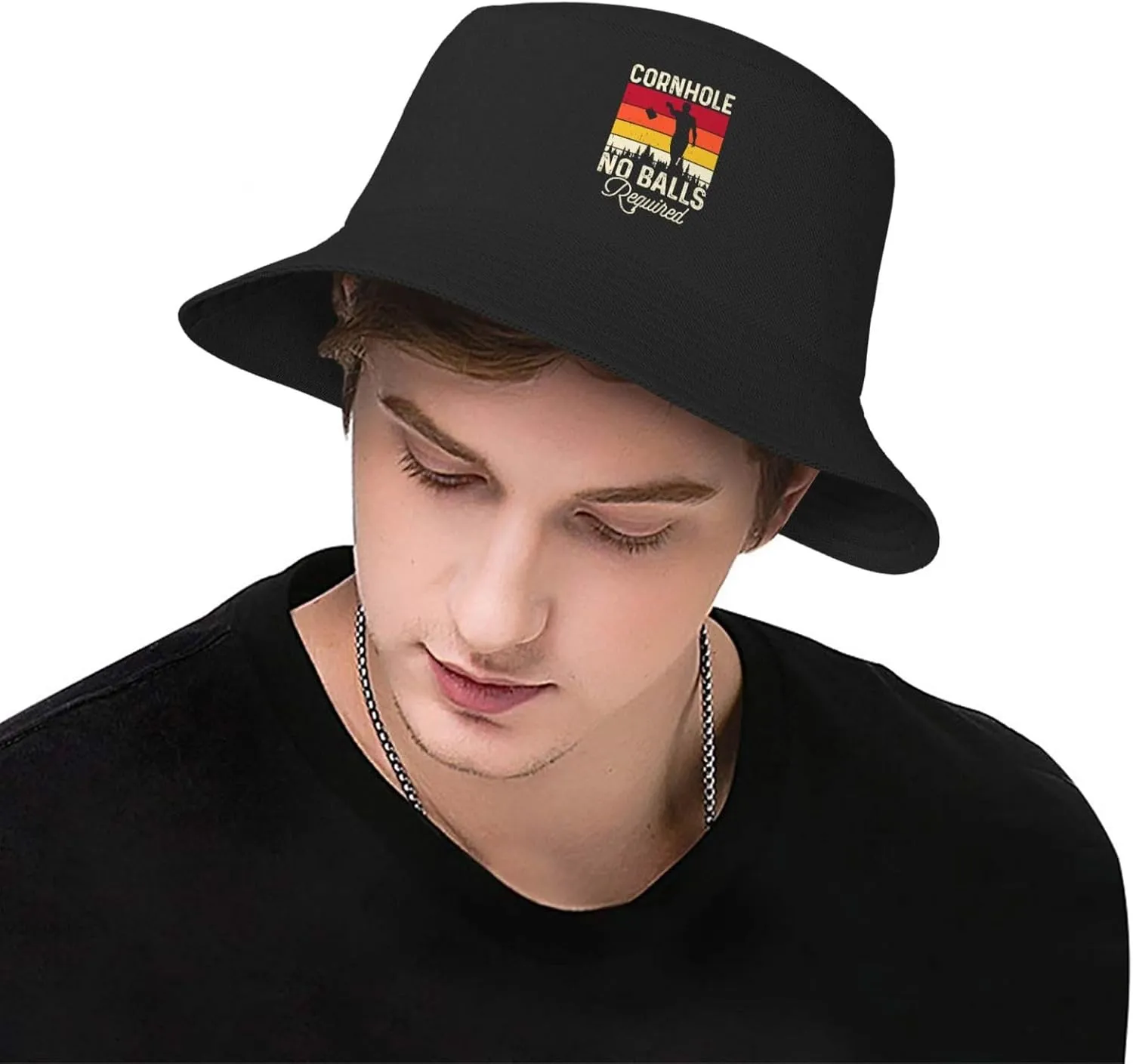 Bucket Hats Fashion Sun Cap Packable Outdoor Fisherman Hat for Women and Men Cornhole Your Hole is My Goal 5 Bucket Hats