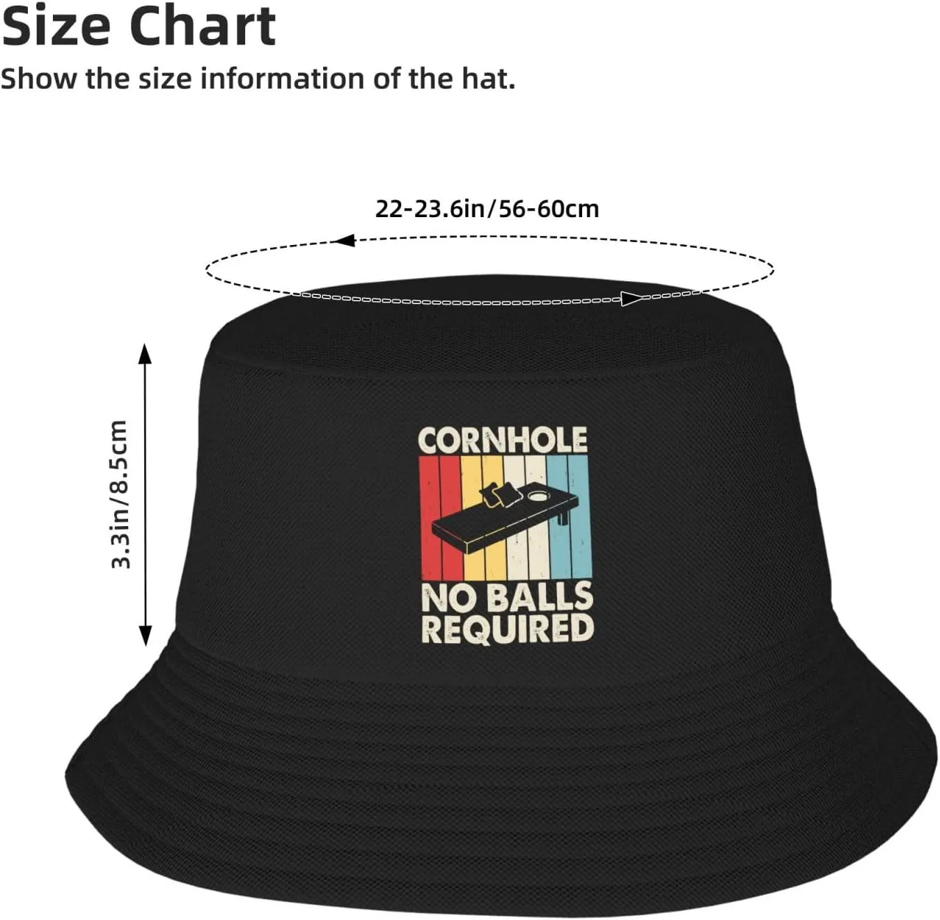 Bucket Hats Fashion Sun Cap Packable Outdoor Fisherman Hat for Women and Men Cornhole Your Hole is My Goal 5 Bucket Hats