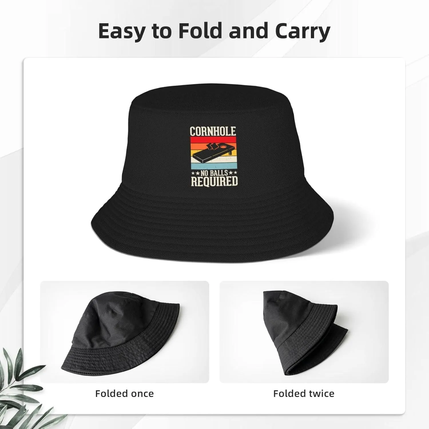 Bucket Hats Fashion Sun Cap Packable Outdoor Fisherman Hat for Women and Men Cornhole Your Hole is My Goal 5 Bucket Hats