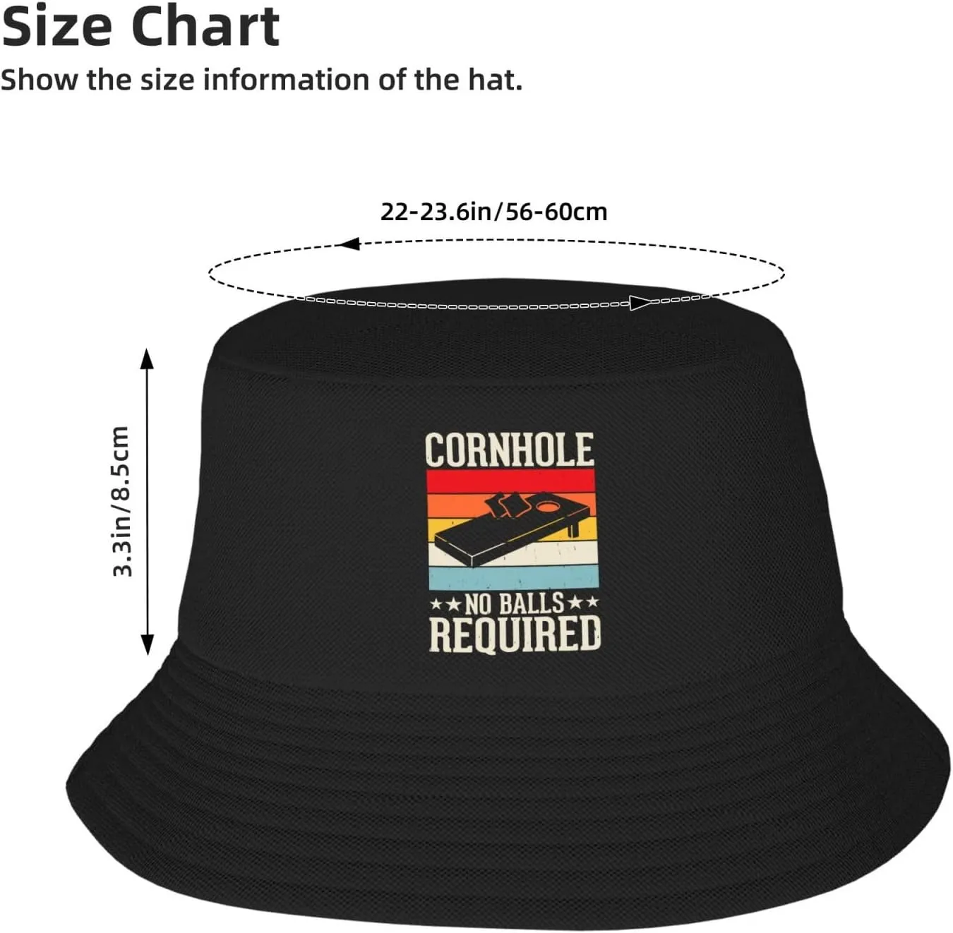 Bucket Hats Fashion Sun Cap Packable Outdoor Fisherman Hat for Women and Men Cornhole Your Hole is My Goal 5 Bucket Hats