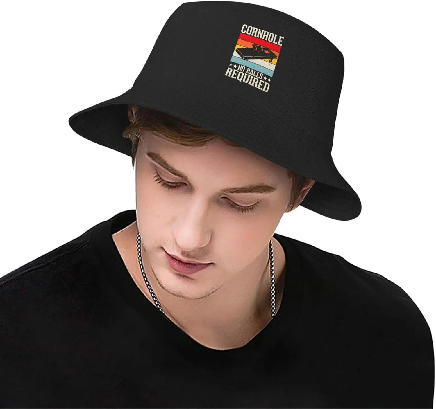 Bucket Hats Fashion Sun Cap Packable Outdoor Fisherman Hat for Women and Men Cornhole Your Hole is My Goal 5 Bucket Hats
