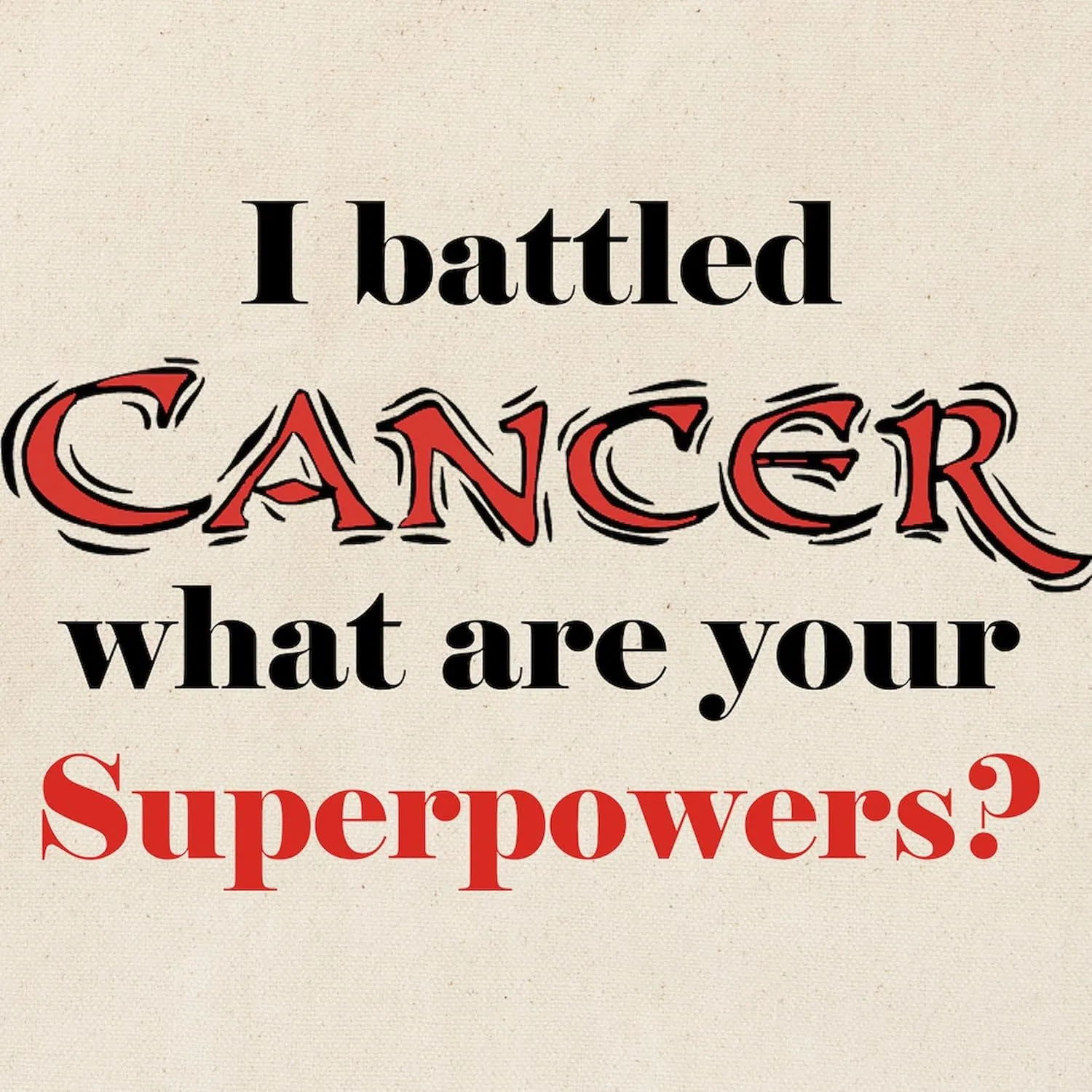 CafePress I Battled Cancer Tote Bag Natural Canvas Tote Bag, Reusable Shopping Bag