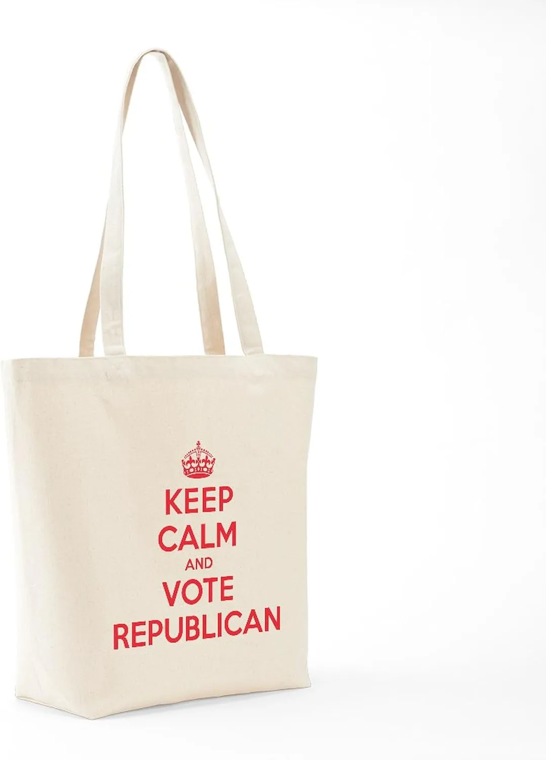 CafePress K C Vote Republican Tote Bag Natural Canvas Tote Bag, Reusable Shopping Bag
