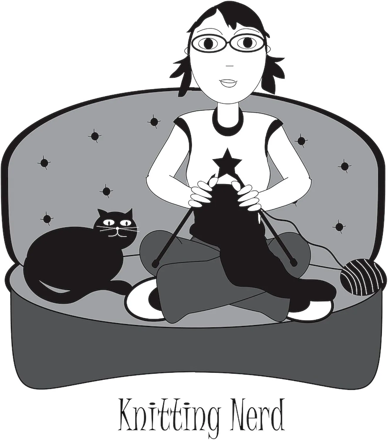 CafePress Knitting Nerd Tote Bag Natural Canvas Tote Bag, Reusable Shopping Bag