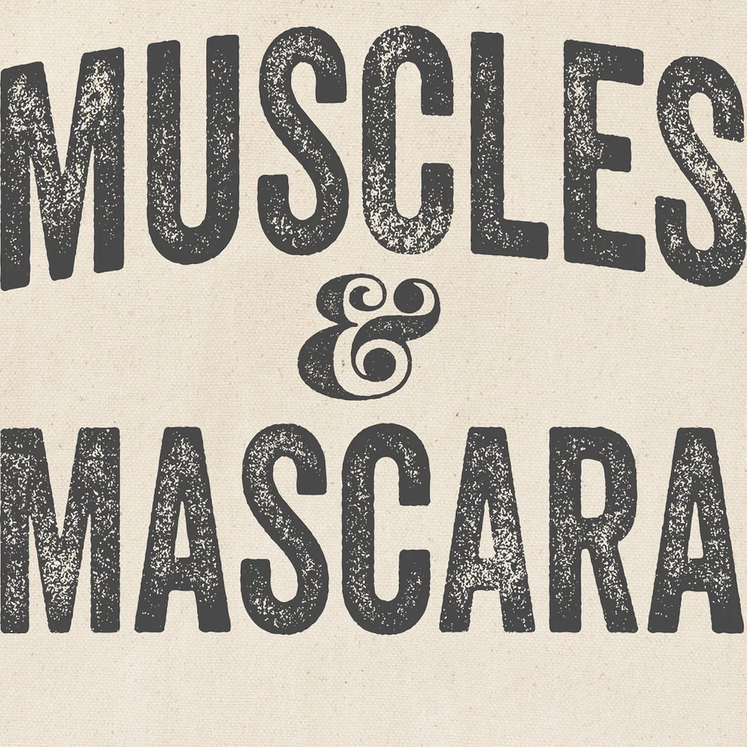 CafePress Muscles And Mascara Tote Bag Natural Canvas Tote Bag, Reusable Shopping Bag