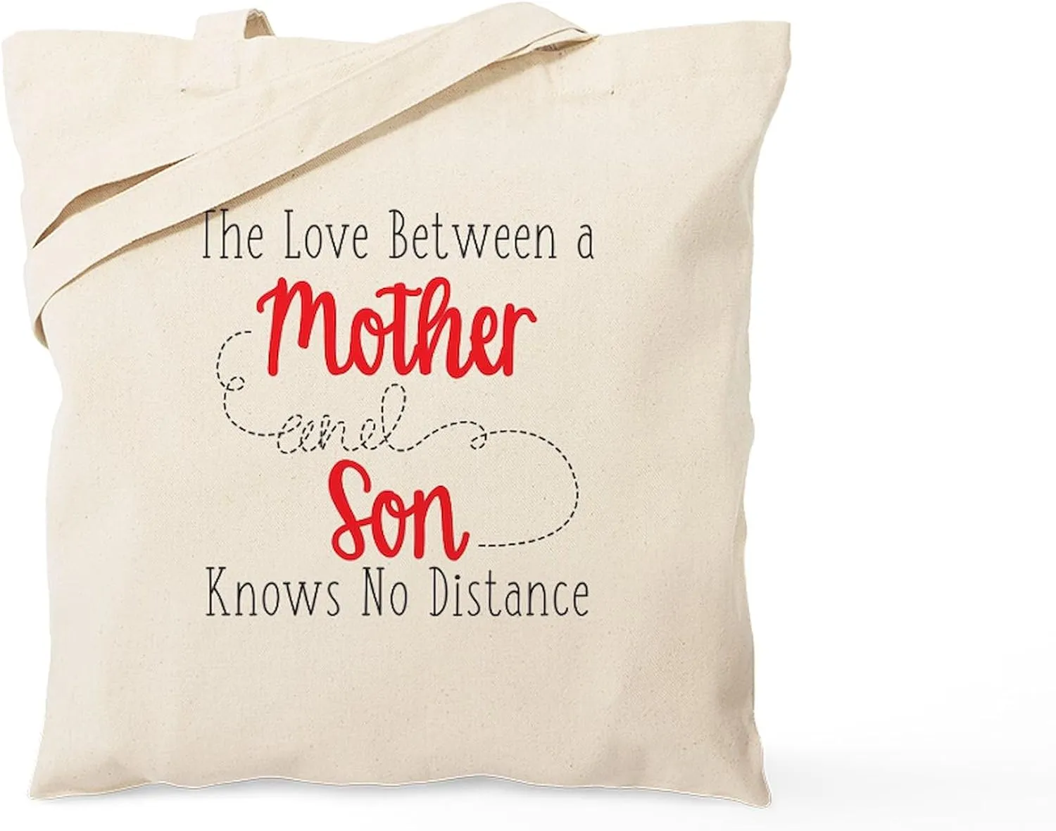 CafePress The Love Between A Mother And Son Tote Bag Natural Canvas Tote Bag, Reusable Shopping Bag