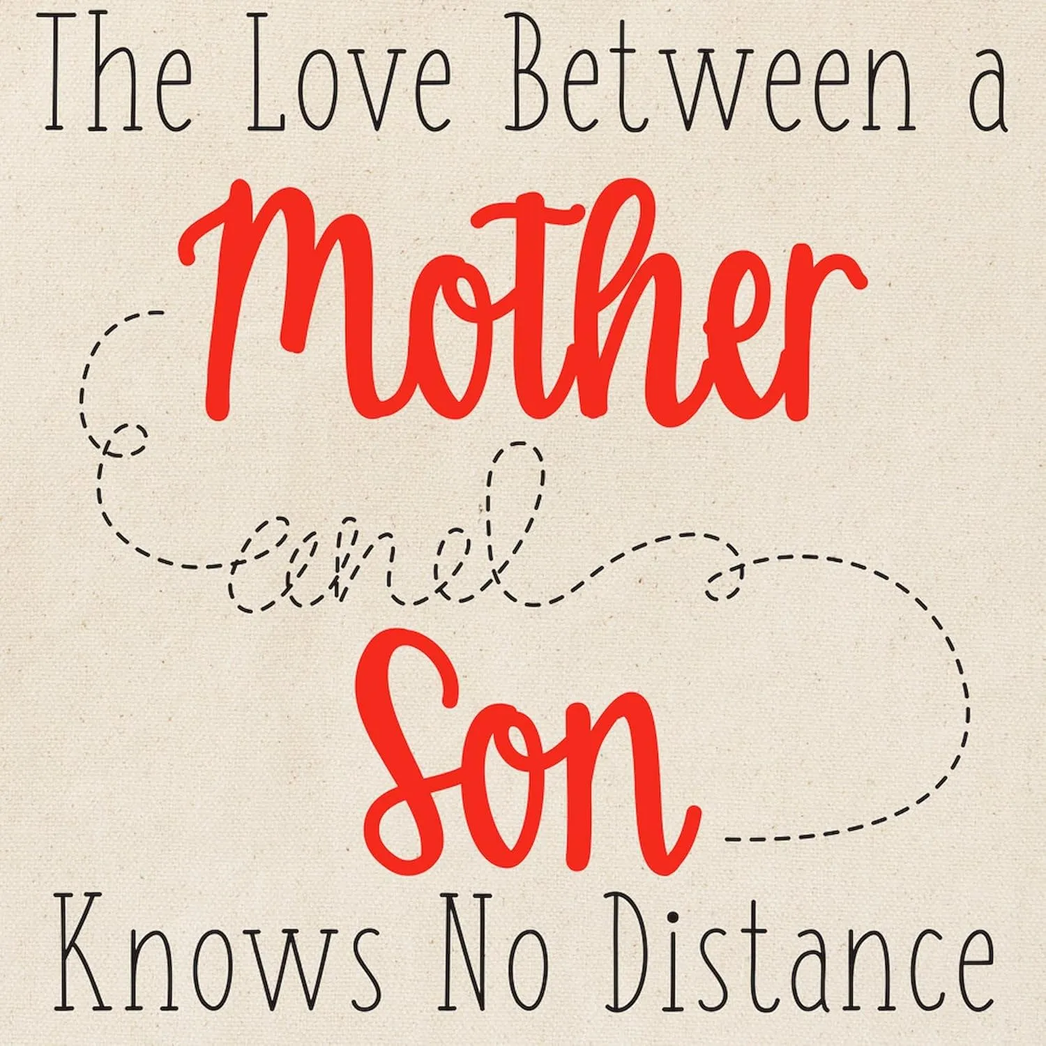 CafePress The Love Between A Mother And Son Tote Bag Natural Canvas Tote Bag, Reusable Shopping Bag