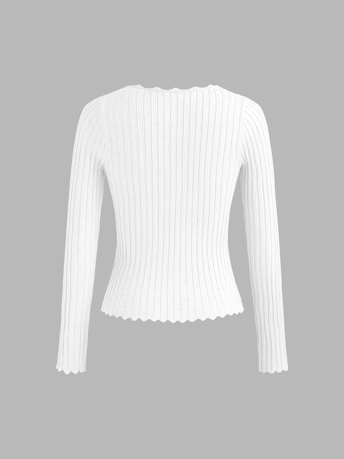 CIDER Womens Ribbed Knit Crop Cardigan Long Sleeve Square Neck Button Down Shirts Slim it Tops