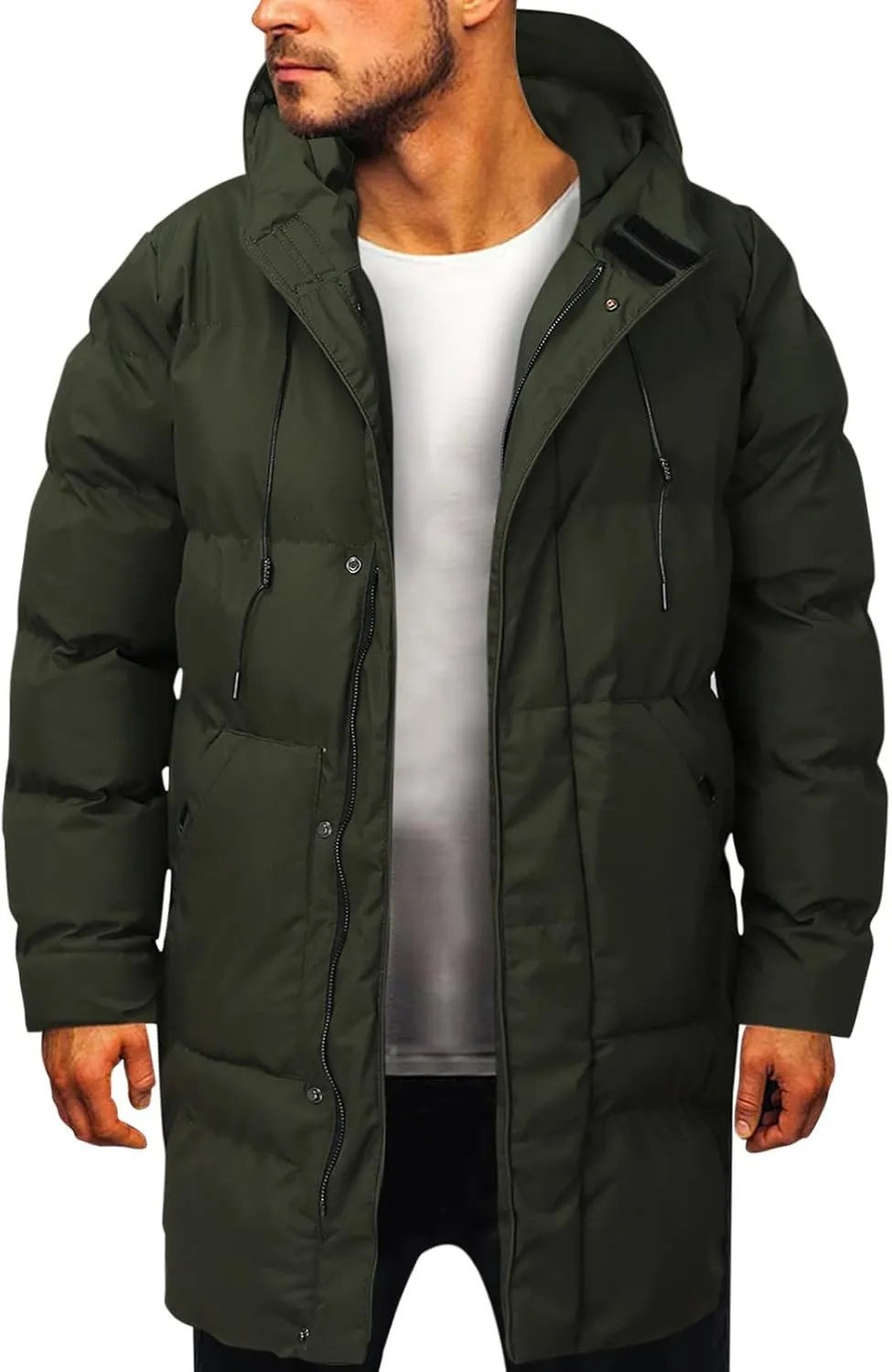 Clearance 2024 Deals of The Day Men Warm Jacket Cotton Winter Padded Coat Classic Light Gray Casual Blazer Men Male Gifts Dinner Jackets for Men Men Zip Up Jacket Casual Coat