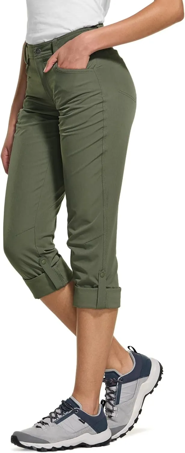 CQR Women's Hiking Pants, Quick Dry Stretch UPF 50  Sun Protective Outdoor Pants, Lightweight Camping Work Pant