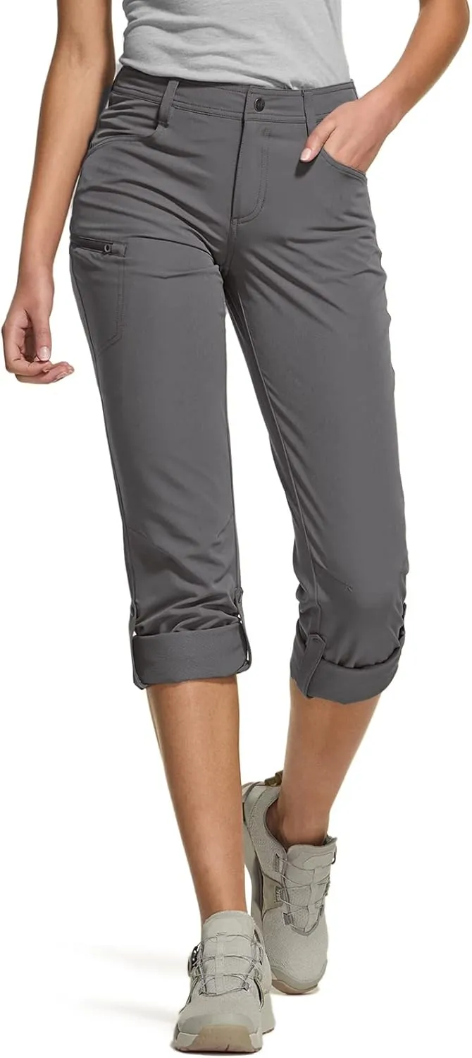 CQR Women's Hiking Pants, Quick Dry Stretch UPF 50  Sun Protective Outdoor Pants, Lightweight Camping Work Pant