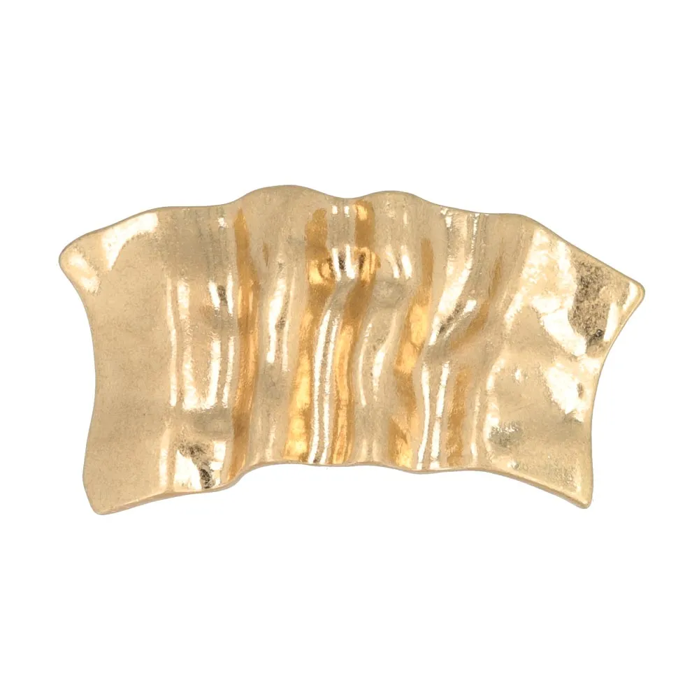 Crushed Metal Hair Barrette