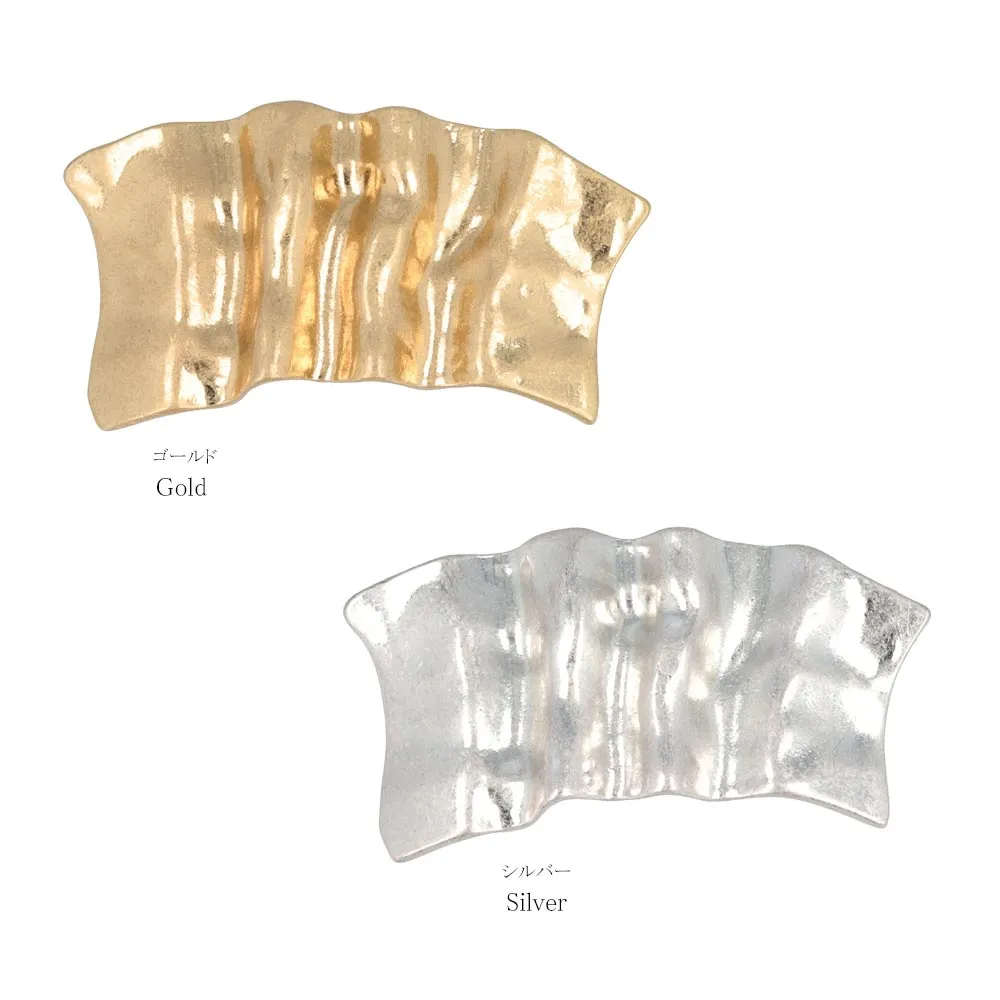 Crushed Metal Hair Barrette