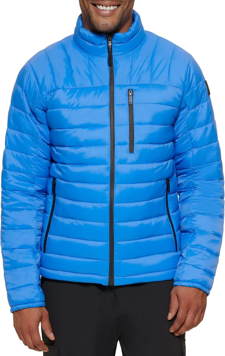 DKNY Mens Lightweight Quilted Puffer Jacket