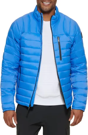 DKNY Mens Lightweight Quilted Puffer Jacket