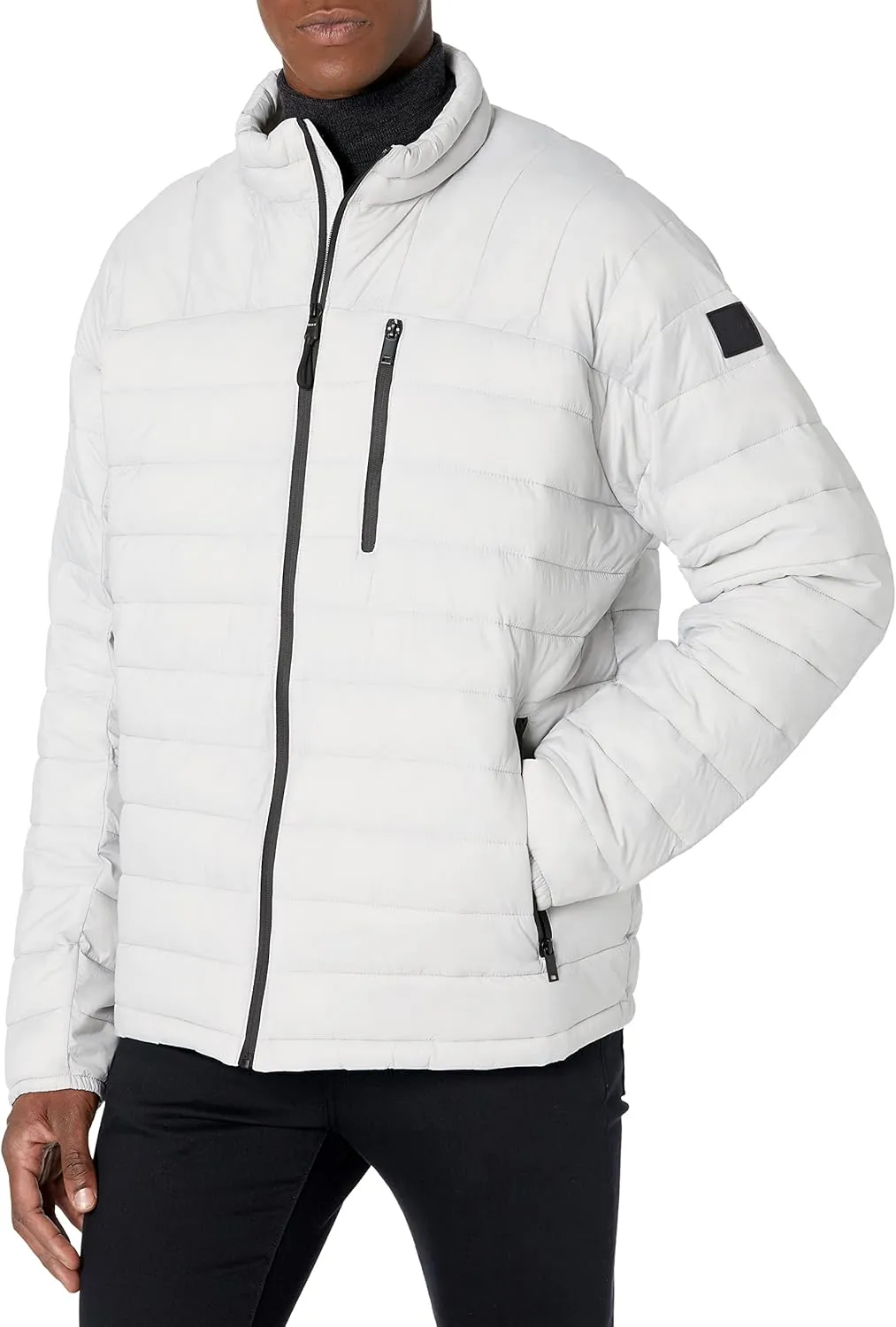 DKNY Mens Lightweight Quilted Puffer Jacket