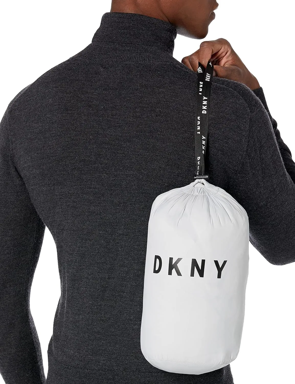 DKNY Mens Lightweight Quilted Puffer Jacket