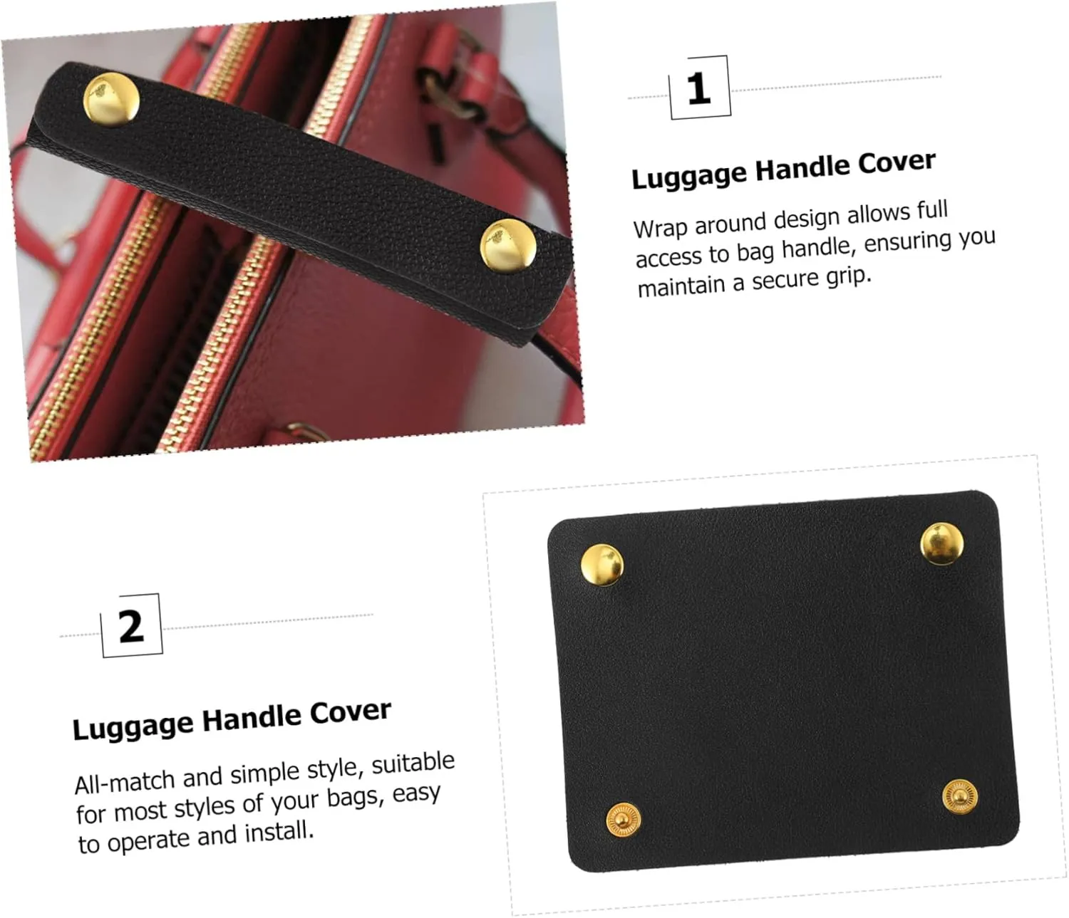 DOITOOL Pcs Purse Tote Handle Wrap Multi-Functional Handbag Strap Cover Luggage Handle Wrap Covers
