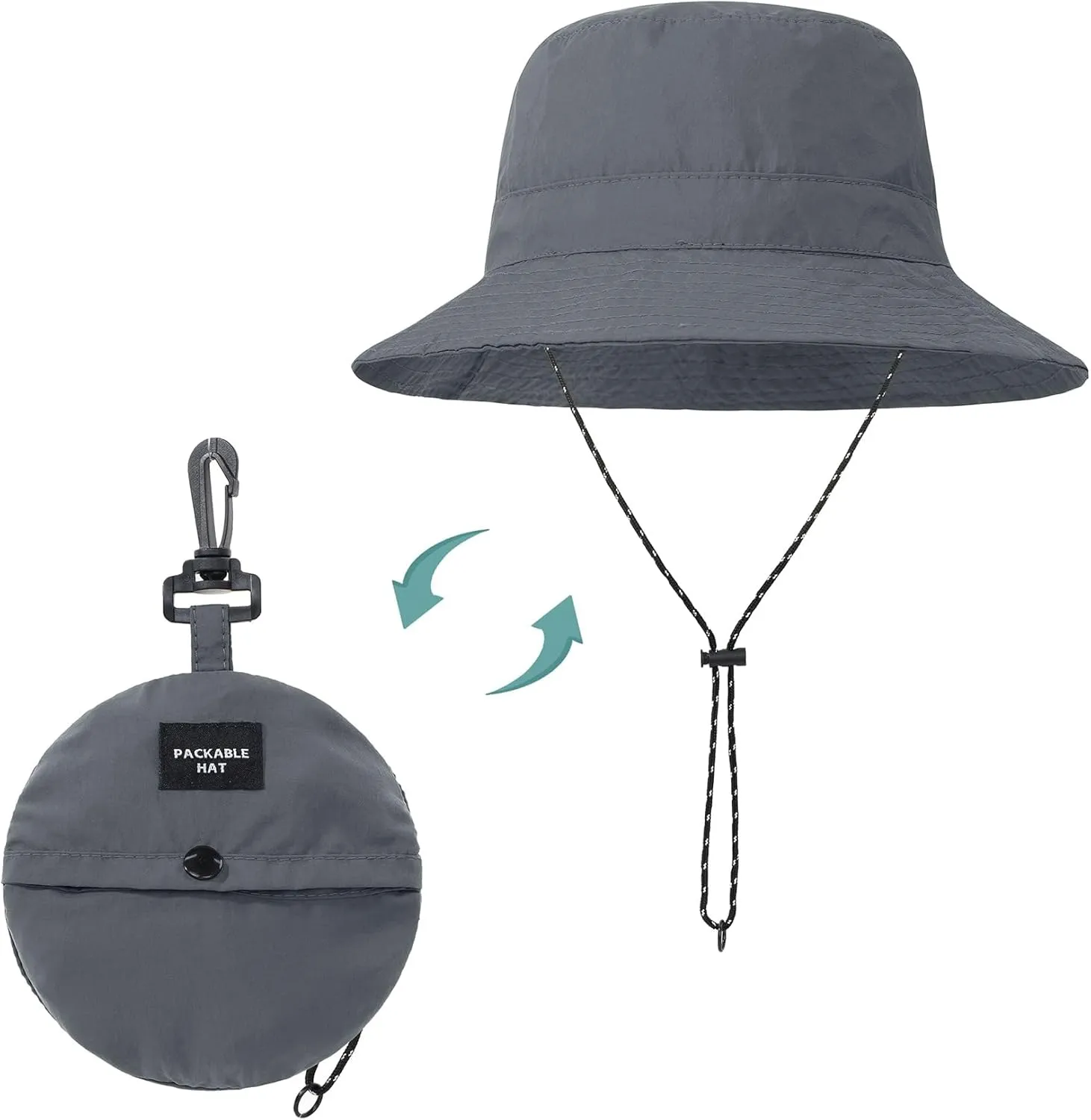 Durio Bucket Hats for Men Waterproof Sun Hat Packable Summer Hats for Men Beach Hat for Outdoor Travel