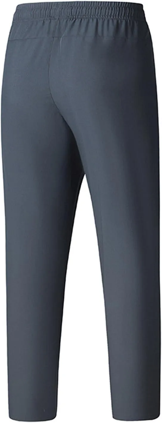 evzosrz Men's Quick Dry Beeswan Pants Lightweight Breathable Joggers Athletic Pants Drawstring Elastic Waist Jogger Trousers