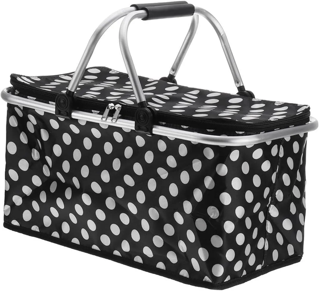 Food Delivery Bag 30L Foldable Thermal Insulated Bag Cooler Bags Pizza Food Pizza Delivery Picnic Storage Holder Functional Bag Storage Basket (Color : Blue) (Color : Black)