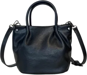 Functional PU Crossbody Bag Delicate Bucket Bags Casual Satchel Shoulder Handbag Great for Party Shopping and Work