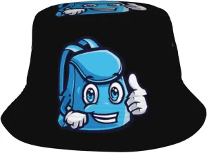 Funny Book Bag Bucket Hat for Women Men Bucket Hats Summer Sun Hats Beach Travel Fishing Golf Cap Black