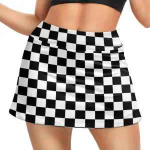 Funny Print Tennis Skirts for Women Pleated Skirts with Pocket Breathable Womens Golf Skorts for Workout Pickleball