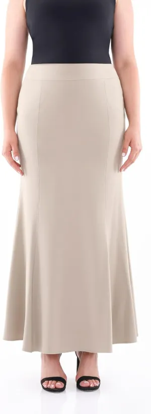 G-Line Fishtail Maxi Skirts for Women, Modest Mermaid Skirt, Long Skirts for Women, Casual High Waist Plus Size Skirt, XS-5XL